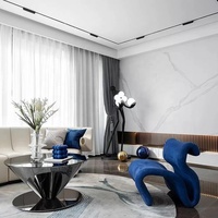 Mobilier de maison design moderne chaises de loisirs en fibre de verre avec pouf nordique luxe chaise longue pour salon chambre chaise