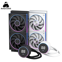 Kit de refroidissement liquide tout-en-un pour CPU AntarcChill 240, compatible Intel et AMD, multi-sockets, logo personnalisé, écran numérique, vente en gros