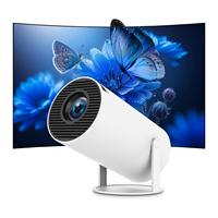 Proyector Android 11 720P LCD 4K Compatible con 300 Lúmenes, Sonido Estéreo HIFI, Batería Integrada, Mini Proyector Portátil Inteligente para Oficina y Hogar