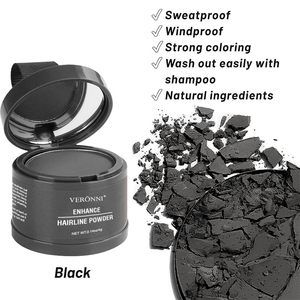 Poudre de camouflage professionnelle pour racines et ligne de cheveux, effet naturel, couvrance totale - Product Image 5