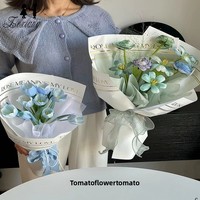 Papier d'emballage pour bouquets de fleurs, style célébrité Internet, motif anglais, dorure à chaud, recyclable, simple, imperméable, feuilles de papier à estampage à chaud