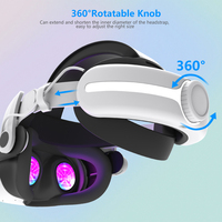 Desain Ergonomis Pengisian Cepat 18W Baterai 12000mAH Tali Elite untuk Meta Quest 3S