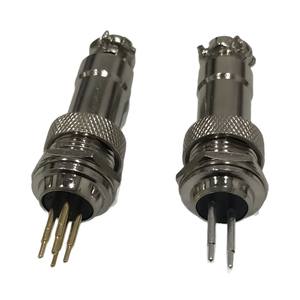 Connecteur de Soudure PCB Cixi Xunliantong GX12, Prise d'Aviation 2 3 4 5 6 7 Broches, en Alliage de Zinc Nickelé - Product Image 4