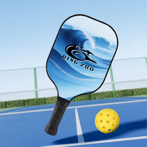 ไม้เทนนิสไม้คุณภาพสูงแบบ OEM/ODM พร้อมโลโก้สั่งทำพิเศษ อุปกรณ์ฝึกซ้อมและเล่นเพลย์บอล ไม้เทนนิส Padel โครงสร้างโลหะ - Product Image 5