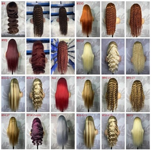 Parrucche Lace Front 13x4 Deep Wave all'Ingrosso in Capelli Umani Densità 200% Parrucche Frontal Ricce per Donne di Colore Colore Naturale <span class=keywords><strong>30</strong></span> Pollici - Product Image 6