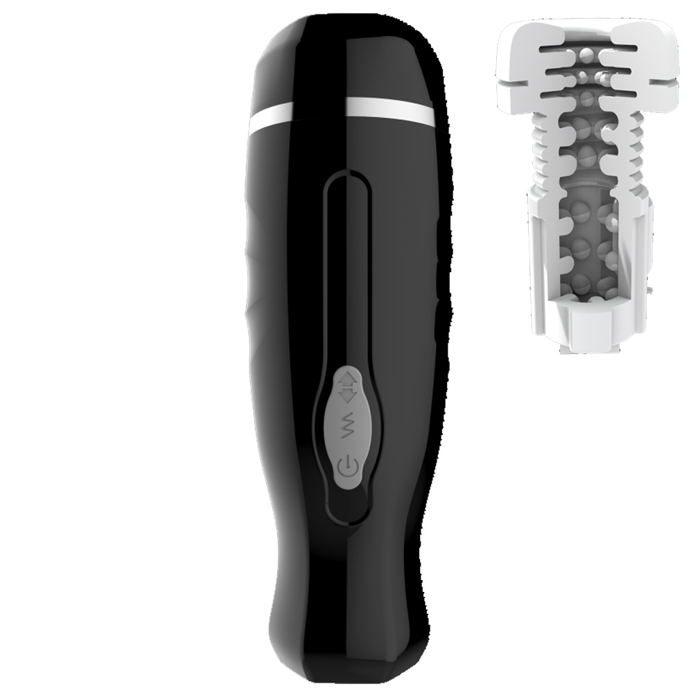 Pulse Retractable 5-Frequency Telescopic Vibration TPE/Silicon/ABS  Black/White Aircraft Cup Penis Male Masturbator| Alibaba.com