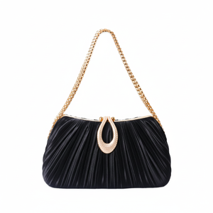 Bolso de mano de mujer con diseño de perlas, bolso de mano artesanal con perlas caladas, bolso de metal con diseño de jaula, para bodas y fiestas - Product Image 1