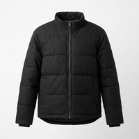 Veste matelassée pour homme de style industriel mat, fabriquée par un fabricant OEM, avec fermeture éclair YKK, parka rembourrée pour l'hiver, Canada, États-Unis