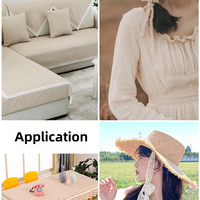 Erkoumi personnalisé Stock évidé coton dentelle garniture durable coton dentelle ruban bricolage artisanat dentelle pour la main chapeau accessoires