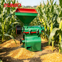 Machine à décortiquer le maïs pour usage agricole : production de semoule grossière, de grains fins et de farine – Machine à écosser le maïs