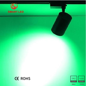Projecteurs sur rail LED COB modernes en aluminium, 15 24 38 60 degrés, interrupteur DIP 3CCT 2700K-6000K, dimmables Dali2 pour magasin de vêtements - Product Image 4