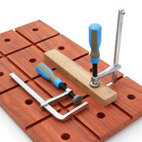 Havors C-062 160*60mm Pince en F en acier chromé |   Serre-joint réglable pour le travail du bois et l'assemblage