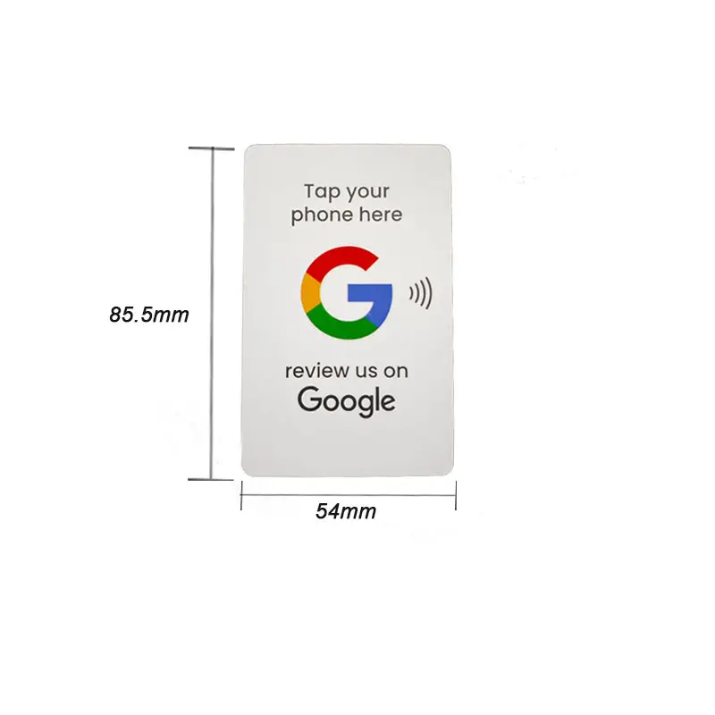 PVC Google Review Plate NFC Ntag213 215 216 Google Review Card Shop Restaurant Store Business Google Business Tap Card