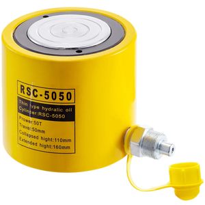 50T <strong>Hydraulic</strong> Cylinder <strong>Jack</strong> 50mm Stroke <strong>Porta</strong> <strong>Power</strong> Ram Lifting Industrial Tool Retract Automatically Building Construction - Product Image 1