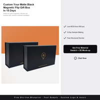 Coffret cadeau pour homme en boîte rigide magnétique noire mate personnalisée de luxe pour la cologne, marché américain, nouveau design