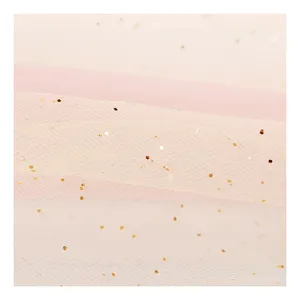 Tessuto all'ingrosso Ombre RainbowTulle Glitter Bolt per abito da sera donna