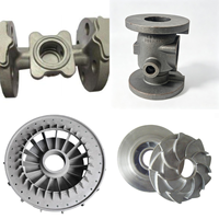 Pièces mécaniques OEM personnalisées en alliage de fer et d'aluminium moulé : bloc-cylindres, corps de soupape, boîtier de pompe, turbine, avec usinage CNC