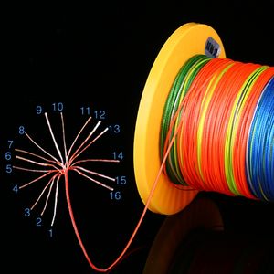 Haute qualité 4.0 # -<span class=keywords><strong>35</strong></span> #   Ligne <span class=keywords><strong>de</strong></span> pêche tressée super résistante en PE multibrins colorée, 16 brins, 100m-1000m - Product Image 2