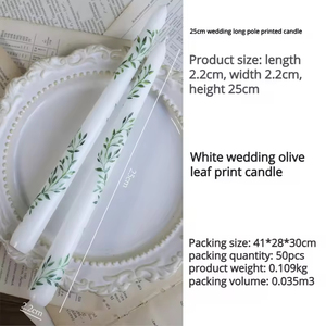 Bougie décorative conique de 25 cm en cire de soja sans fumée pour mariage et fêtes, idéale pour Pâques et l'ambiance domestique - Product Image 6