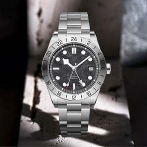 Montre automatique de luxe de haute qualité, double fuseau horaire, montres mécaniques pour hommes, mode, date, montres-bracelets lumineuses, étanches - Product Image 1