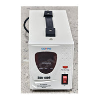 Stabilisateur de tension automatique monophasé SDR-1500VA de type relais/microprocesseur, régulateur AVR 220/230VAC, affichage LED, CE RoHS