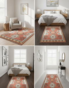 Geometric Southwestern Handwoven Wool Jute Tribal Kilim <b>Runner</b> <b>Rug</b> Boho Farmhouse Carpet <b>for</b> Hallway and Home Floor Decor - Product Image 2