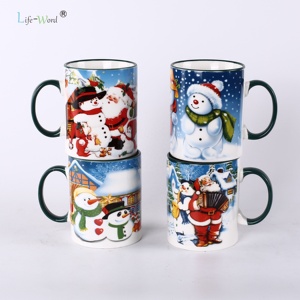 Cadeau de Noël ensemble tasse à café en <span class=keywords><strong>porcelaine</strong></span> <span class=keywords><strong>fine</strong></span> ensemble de tasses à thé tasse en céramique colorée de grande capacité nouvelle tasse en <span class=keywords><strong>porcelaine</strong></span> osseuse personnalisée - Product Image 6