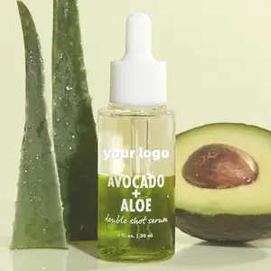 Private Label Skin Care Serum Anti-aging Vitamin-Rich Hydrating Avocado Aloe Hyaluronic Acid Serum Skin Care 30ml