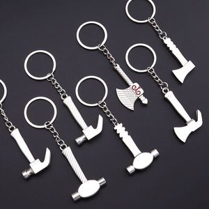 Factory Wholesale Mini Wrench <b>Key</b> <b>Chain</b> Practical Metal Hammer Pliers Blank Metal Custom Square Sublimation Zinc Alloy Keychain - Product Image 2