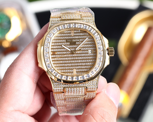 <span class=keywords><strong>Montre</strong></span> mécanique haut de gamme <span class=keywords><strong>Patek</strong></span> Philippe entièrement sertie de diamants, mouvement à remontage automatique, pour homme et femme - Product Image 2