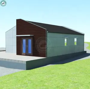 80sqm 2 Bedroom Prefabricated SIP Home Kits Economic Quick Built Prefab House in Sierra Leone