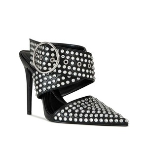 Sandalias de Tacón Alto con Adornos de Perlas para Mujer, Sandalias de Moda, Zapatos de Calidad para Caminar - Product Image 4