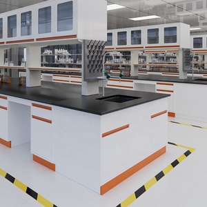 Meubles de laboratoire médical, table de travail en acier pour la chimie et la <span class=keywords><strong>biologie</strong></span>, banc de test avec évier - Product Image 5