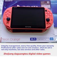 Console de jeu WiFi d'occasion authentique PS Vita PSV1000/PSV2000 Rose Rouge Métal Argent