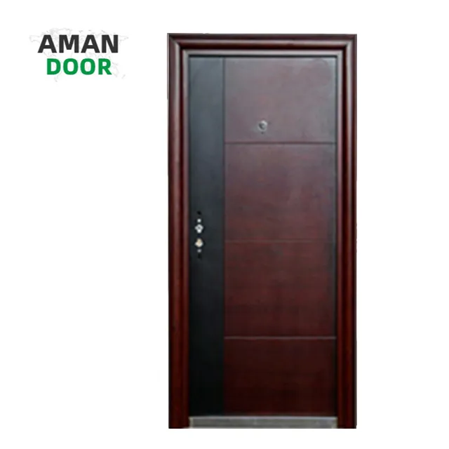 AMAN PORTA moderna entrada aço porta design exterior segurança aço portas para casa e hotel