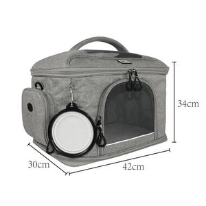 Bolsa de Transporte Plegable para Perros y Gatos, Mochila para Mascotas, Bolsa Cruzada para Mascotas, Bolsas de Malla de Goma Transpirables y Portátiles - Product Image 5