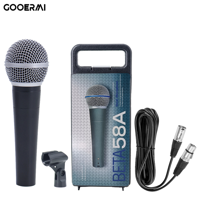 58 Mic 5-meter Cable Professional Dynamic Vocal Microphone Coil Dynamic Cardioid Handheld Conference Karaoke Microphone