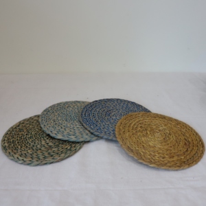 Round Water Hyacinth <b>Placemat</b> Handmade Nature <b>Woven</b> <b>Placemats</b> Customized Size And Color Wholesale - Product Image 1