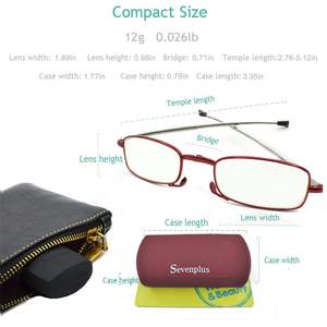 Модные тонкие складные очки для чтения с телескопическими линзами для унисекс, для квадратного лица, ультралегкие, портативные - Product Image 6