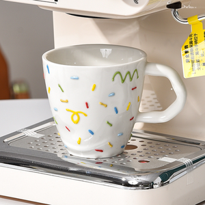 High Quality Porcelain <b>Ceramic</b> <b>Mug</b> Nordic Cartoon Design Ins Style Reusable Food Safe Dishwasher Microwave Safe Business Gifts - Product Image 1