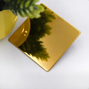 Aisi 201 304 430 ba folha decorativa de aço inoxidável, espelho dourado azul, folha
