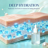 Sérum multi-effets 5-en-1 pour peaux sèches FKY – Sérum hydratant et nourrissant pour le visage, soin de la barrière cutanée, usage domestique