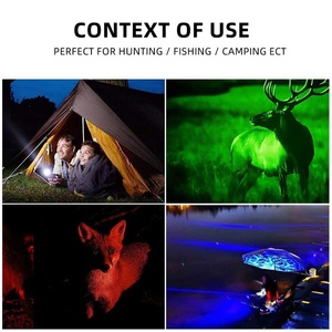 Linterna LED 4 en 1 con Zoom, Azul/Verde/Rojo, Impermeable, Alta Potencia, para Caza, Fotografía, Selfies, Senderismo y Camping - Product Image 4