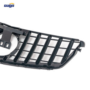 Gugo กระจังหน้า W204สำหรับ Mercedes Benz C Class 2008 - 2014 GT <span class=keywords><strong>panamericana</strong></span> ตะแกรงกันชนสีดำตาข่าย - Product Image 4