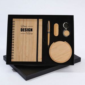 Executive Business Gift <b>Set</b> Personalized Digital Printing <b>Notebook</b> Keychain <b>Pen</b>-Elegant Corporate Promotional Items Employee - Product Image 1