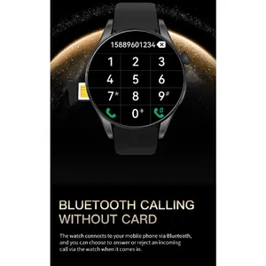 Nuovo <span class=keywords><strong>Smartwatch</strong></span> 4G BW16 con WiFi, <span class=keywords><strong>GPS</strong></span>, Schermo TFT da 1,5 Pollici, Chiamate Magnetiche, Fotocamera, Slot per SIM, Pedometro, Monitoraggio del Sonno e Promemoria Chiamate - Product Image 4