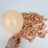 162-teiliges Umweltfreundliches Latex Retro Braun Ballonbogen-Set Wiederverwendbare Ballongirlande für Geburtstags- & Silvester-Partys - Marke JYAO