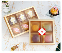 Vente en gros de boîte à pâtisserie à 6 séparateurs carton pliable de stratification brillante pour cupcakes pour biscuits Desserts boîte-cadeau en papier pour la cuisson des aliments