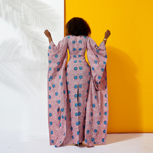 Shenbolen D'impression De Cire Africaine Ankara Style Chauve-Souris Motifs <span class=keywords><strong>Robe</strong></span> de Soirée - Product Image 3