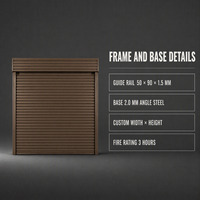Porte à enroulement coupe-feu en acier, résistance au feu trois heures, couleur personnalisée, pour usine, salle d'exposition, hôtel, centre commercial, vente en gros